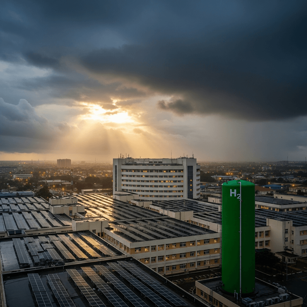 Cloudiness in Southern Nigeria: Diesel Dependence, and the Role of Hydrogen as Long-Duration Storage for Critical Facilities